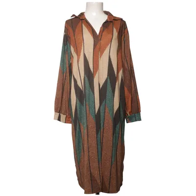 Dress (Brown, Green, Beige) from Mix by Heart Elastane, Polyester, Viscose