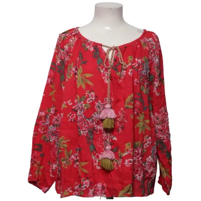 Blouse (Red, Multicolored) from Blue Pearl Cotton
