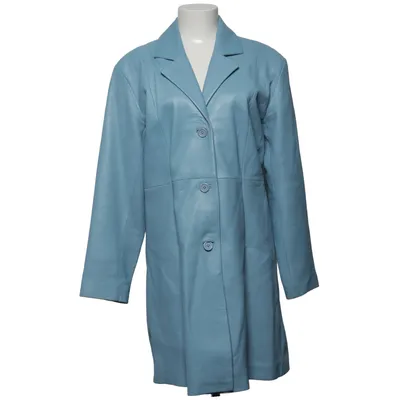 Läderkappa (Blå) från Vivid Skinn, Polyester