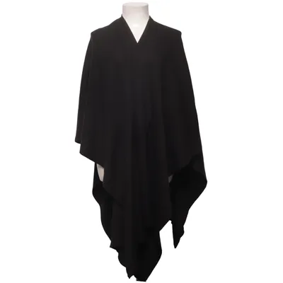 Poncho (Black) from Lady G Merino wool