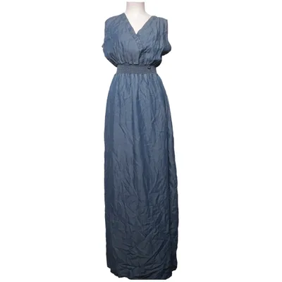 Maxi jurk (Blauw) van Fame Tencel