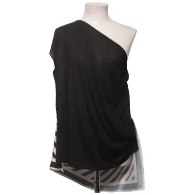 Top (Black, White) from Phard Modal, Polyester