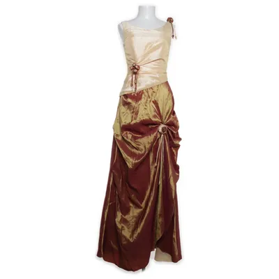 Evening gown (Brown, Beige, Red) from Niente Polyester