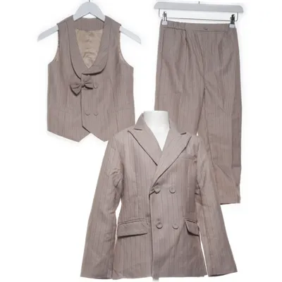 Kostym (Beige) från Thanshan Lan Bao Bomull, Elastan, Polyester