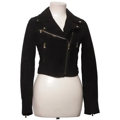 Veste de motard (Noir) de Raggirl Cuir, Polyester
