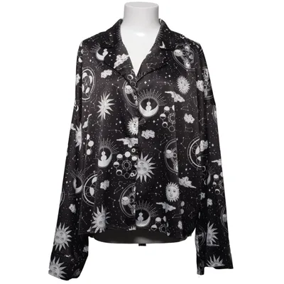 Pyjamasskjorta (Svart, Vit) från Monki Elastan, Polyester