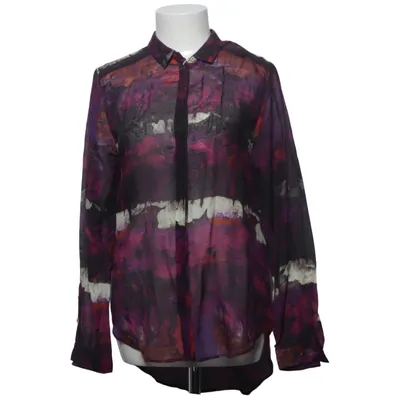 Bluse (Lilla, Flerfarvet) fra Hugo Boss Bomuld, Silke