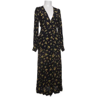 Robe longue (Noir, Jaune, Multicolore) de Ganni Viscose