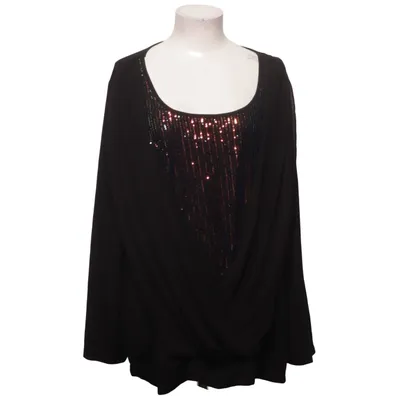 Blouse (Zwart, Meerkleurig) van Shein Curve Elastaan, Polyester, Viscose