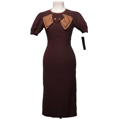 Jurk (Bruin) van Stop Staring Elastaan, Polyamide, Polyester, Viscose