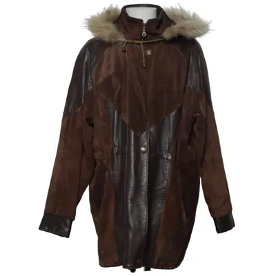 Läderjacka (Brun) från Molltan Skinn, Polyester