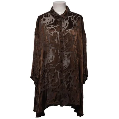 Chemise (Marron) de Grizas Polyamide, Soie, Viscose