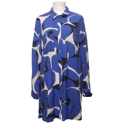 Blusenkleid (Blau, Schwarz, Weiß) von Pulz Jeans Polyamid, Viskose