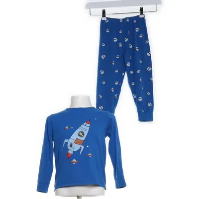 Pyjamasz (Blå, Flerfarvet) fra Åhléns Bomuld, Elastan