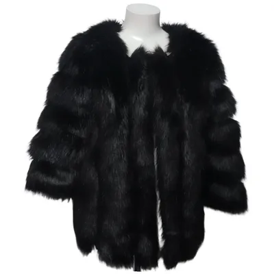 Veste d'hiver (Noir) de Jayley Acrylique, Élasthane, Polyester, Viscose
