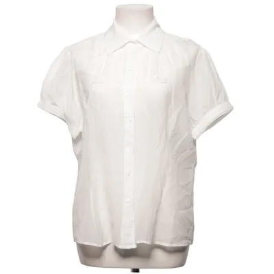 Chemise à manches courtes (Blanc) de Bandolera Coton, Soie