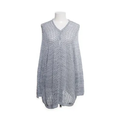 Cardigan (Blå, Hvid) fra Gina Laura Bomuld, Polyamid, Polyester