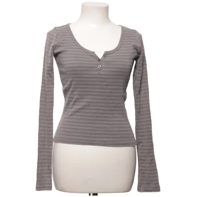 Henley shirt (Gray) from Brandy Melville Cotton