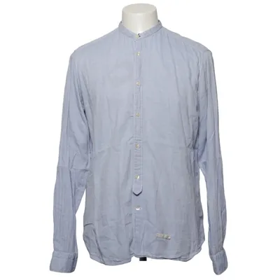 Shirt (Blauw) van Tintoria Mattei Katoen