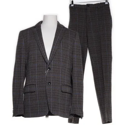 Jakkesæt (Beige, Flerfarvet) fra Scotch & Soda Bomuld, Elastan, Polyester, Viscose