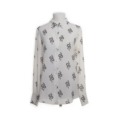 Blouse (White, Black) from Compagnia Italiana Elastane, Polyester