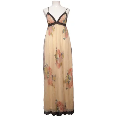 Maxi dress (Beige, Multicolored) from Topshop Polyester, Viscose
