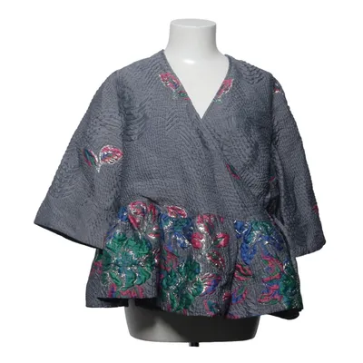 Omlottkofta (Grå, Flerfärgad) från Ganni Bomull, Metallfiber, Polyester, Viskos