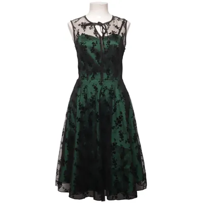 Cocktailjurk (Groen, Zwart) van Voodoo Vixen Elastaan, Polyester