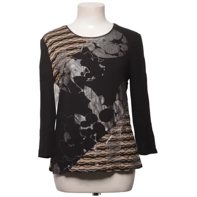 Lange mouwen shirt (Zwart, Beige) van Barbara Lebek