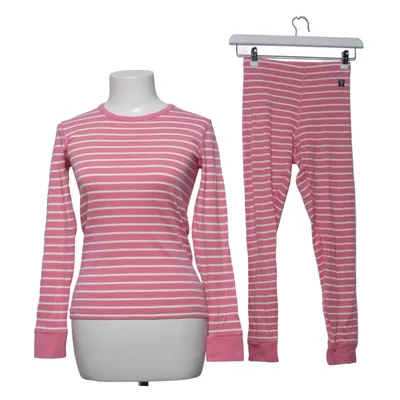 Pyjamasz (Pink, Hvid) fra Polarn O. Pyret Bomuld