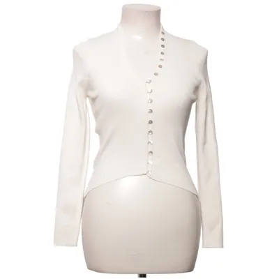 Cardigan (Wit) van Zara Linnen, Nylon, Polyester, Viscose