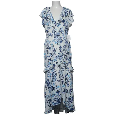 Wrap dress (White, Blue) from Banana Republic Polyester