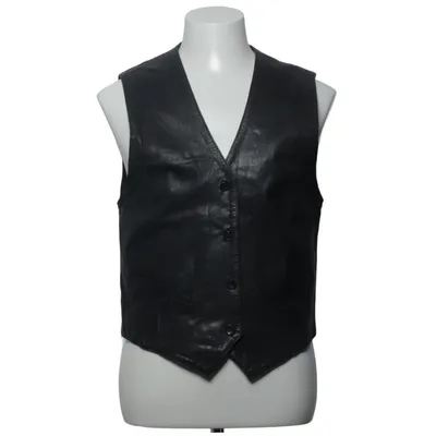 Leather vest (Black) from Basic 192 Leather, Polyester
