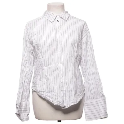 Shirt (Wit, Grijs) van Gina Tricot Organisch katoen