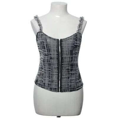 Corset (Noir, Blanc) de Reclaimed Vintage Élasthane, Polyester