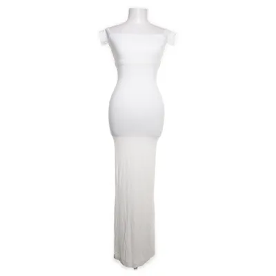 Långklänning (Vit) från Skins Modal, Elastan, Nylon