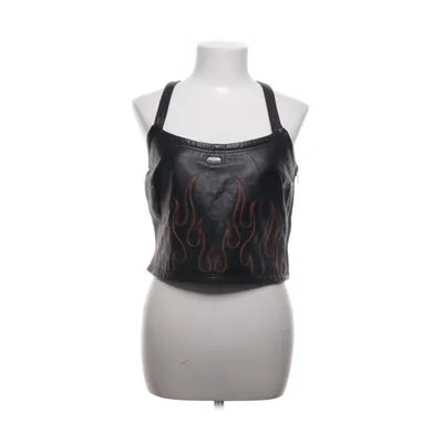 Topp (Svart, Orange) från Harley Davidson Skinn, Polyamid, Polyester