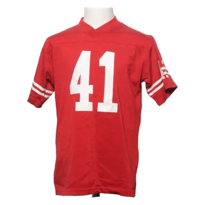 Football jersey (Red, White) from Dubster Cotton, Polyester