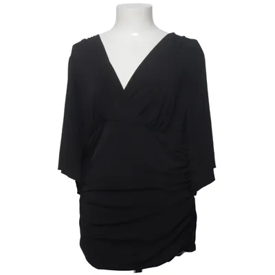Slå-om bluse (Sort) fra Kiyonna Elastan, Polyester
