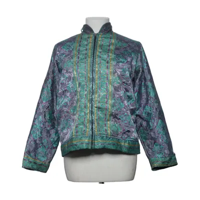 Jacket (Purple, Turquoise, Multicolored) from Pink India Silk