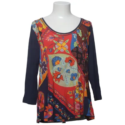 Top (Blue, Multicolored) from Desigual Elastane, Viscose