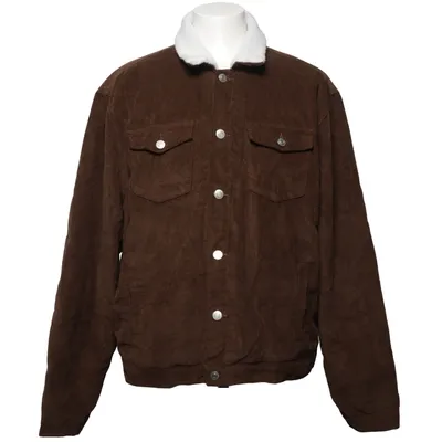 Shearling Jacke (Braun) von New Look Men Baumwolle, Polyester