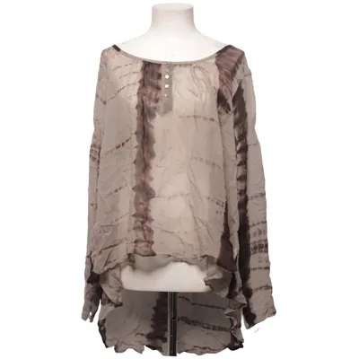 Bluse (Grå, Brun) fra Fira Viscose