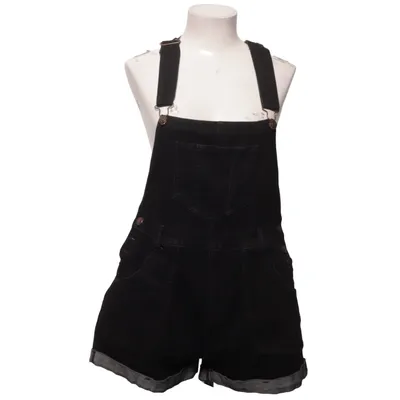 Salopette courte (Noir) de Jeans Coton, Élasthane, Polyester