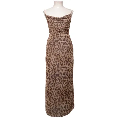 Maxi jurk (Bruin) van Zara Elastaan, Polyester