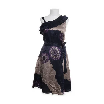 Dress (Blue, Multicolored) from Dept Silk, Cotton