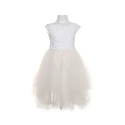 Bloemenmeisjes jurk (Wit) van H&M Polyester, Polyamide