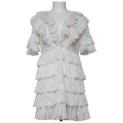 Cocktailjurk (Wit, Beige) van By Malina Elastaan, Polyester