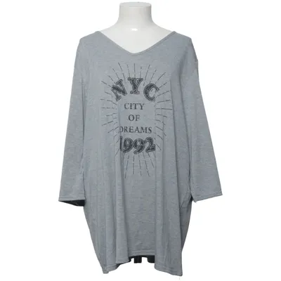 Blouse (Gray) from Plus Elastane, Polyester, Viscose