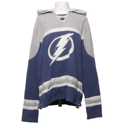 Huvtröja (Blå, Grå, Vit) från NHL Bomull, Polyester
